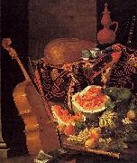 with Musical Instruments and Fruit